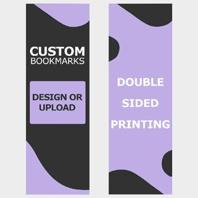 GotPrint Custom Made Bookmarks | 2x6 Upload Photos, Logos, or Text | Glossy Paper Full Color | Personalized Bulk Gifts for Classrooms, Birthdays, and Book Clubs, 100 Qty