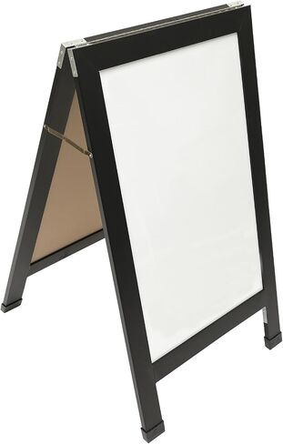 منتجات Excello Global 40 "× 22" غير قابلة للتدمير أبيض A -Frame - أسود in Kuwait