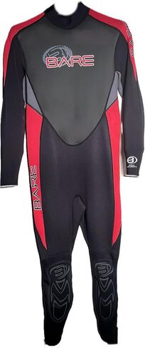 BARE 3MM Men's Velocity Ultra Wetsuit | Unique Omnired Material Woven into The Torso for Added Warmth| High Performance Full Stretch Neoprene | Comfortable | Great for Scuba Diving in Saudi Arabia