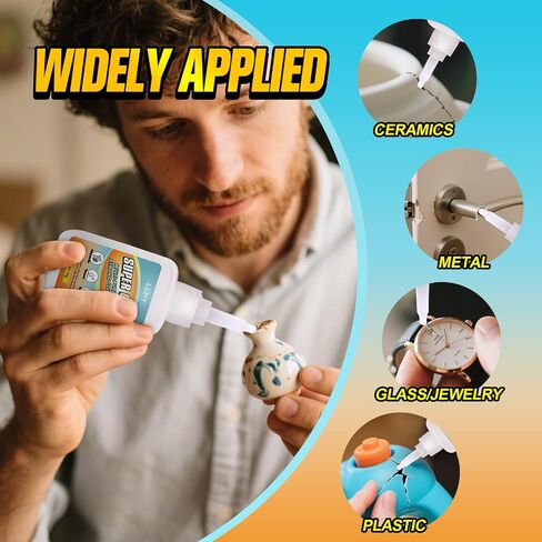 llpt super glue | صافي 3G | مسح كل الغرض superglue مع غطاء مضاد للسرطان | فائق السرعة فائقة الرقيقة لاصق رقيقة | البلاستيك المعدني الزجاجي الزجاجي Craft DIY (LSG003-1E) | 1 حزمة in Kuwait