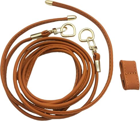 YCCOOGH 3pcs DIY Purse Making Kit with Chain, PU Leather Bucket Bag Base & Shoulder Strap - Crochet Handbag Accessories (Brown) J079 in Kuwait