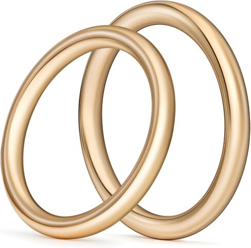 6 PCS Metal O Ring Buckles Seamless Olded O-Rings Buckle for DIY الحرف ، والأبقار للأكياس ، والأكياس ، ومقاوم الكلاب ، وملحقات الأمتعة المحفظة (النحاس ، 1-1/2 '') in Kuwait