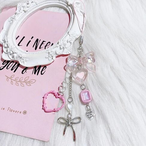 Cute Y2K Phone Charm Aesthetic Phone Charms Accessories Cute Phone Lanyard String for Bag Purse Backpack Airpods Pendants Decor in Kuwait