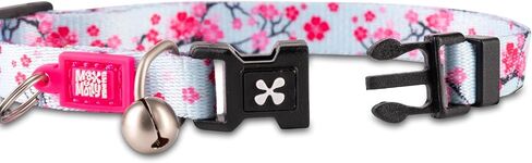 Max & Molly Fun & Whimsy Cat Collar with Jingle Bell, Breakaway Safety Buckle, Adjustable Sizing & Smart ID Personalized Tag for Girl or Boy Cats/Kittens, Retro Blue Boy Design in Saudi Arabia