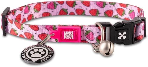Max & Molly Fun & Whimsy Cat Collar with Jingle Bell, Breakaway Safety Buckle, Adjustable Sizing & Smart ID Personalized Tag for Girl or Boy Cats/Kittens, Retro Blue Boy Design in Saudi Arabia
