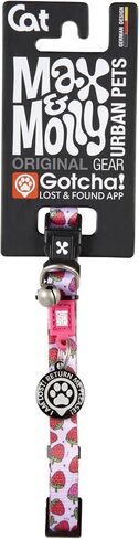 Max & Molly Fun & Whimsy Cat Collar with Jingle Bell, Breakaway Safety Buckle, Adjustable Sizing & Smart ID Personalized Tag for Girl or Boy Cats/Kittens, Retro Blue Boy Design in Saudi Arabia