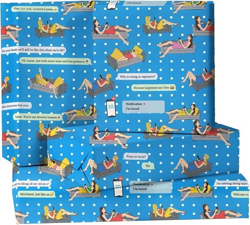 ورقة تغليف القطط الأسود 8 أوراق القطط ذات الطابع اللطيف لمحبي القط ، أصحاب الحيوانات الأليفة ، ورق تعبئة الهدايا ، 20 "× 28" in Kuwait