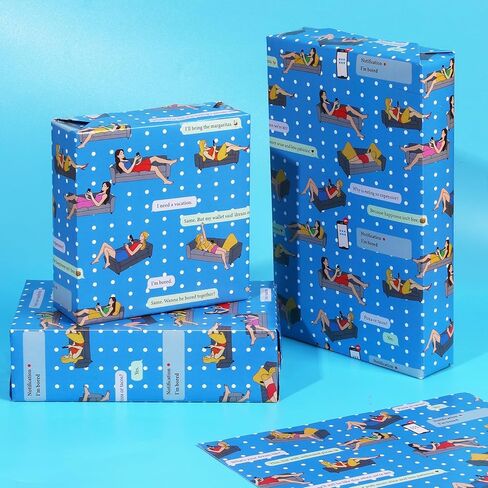 ورقة تغليف القطط الأسود 8 أوراق القطط ذات الطابع اللطيف لمحبي القط ، أصحاب الحيوانات الأليفة ، ورق تعبئة الهدايا ، 20 "× 28" in Kuwait