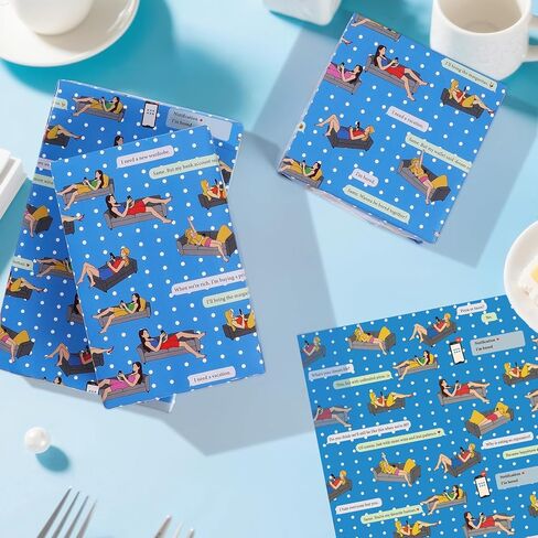 ورقة تغليف القطط الأسود 8 أوراق القطط ذات الطابع اللطيف لمحبي القط ، أصحاب الحيوانات الأليفة ، ورق تعبئة الهدايا ، 20 "× 28" in Kuwait