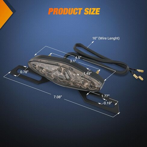 Nilight UTV LED Chase Brake Light Universal 1.75"-2.0" Roll Bar Mount LED Running Brake Strobe Reverse Cargo Light for UTV ATV Can-Am Polaris RZR Dune Buggy Golf Cart Boat, 2 Years Warranty in Kuwait