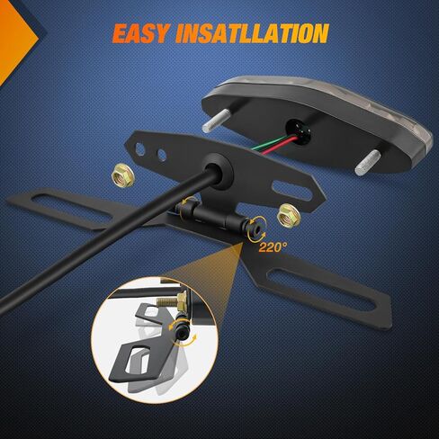 Nilight UTV LED Chase Brake Light Universal 1.75"-2.0" Roll Bar Mount LED Running Brake Strobe Reverse Cargo Light for UTV ATV Can-Am Polaris RZR Dune Buggy Golf Cart Boat, 2 Years Warranty in Kuwait