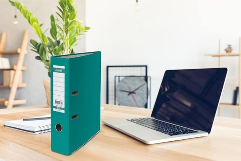 100551806 Lever Arch File A4 5 cm Pack of 20 Turquoise in Saudi Arabia