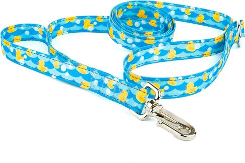 Country Brook Petz - Just Ducky Deluxe Reflective Dog Leash Collection Featuring Night Safe Designs (6 Foot, 1 Inch Wide) in Saudi Arabia