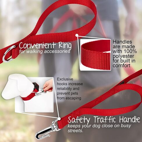 Country Brook Petz - Just Ducky Deluxe Reflective Dog Leash Collection Featuring Night Safe Designs (6 Foot, 1 Inch Wide) in Saudi Arabia