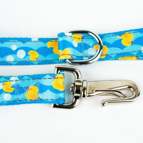 Country Brook Petz - Just Ducky Deluxe Reflective Dog Leash Collection Featuring Night Safe Designs (6 Foot, 1 Inch Wide) in Saudi Arabia