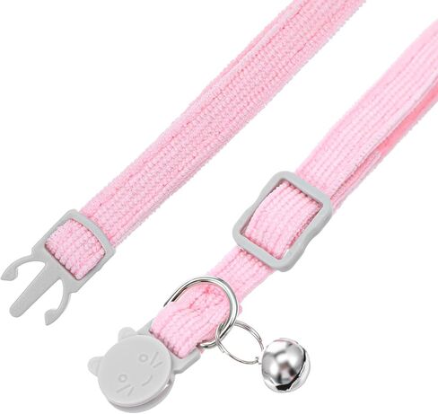 2 PCS طوق هريرة من كاتورووي ، طوق جرس القط مع ربطة عنق ، قابلة للإزالة قابلة للتعديل قابلة للتعديل الياقات هريرة هريرة للحيوانات الأليفة (الوردي والزرقاء الفاتحة) in Kuwait