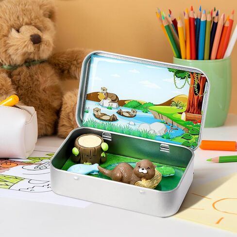 Little Pocket Otter Mini Tin Desk Collectible Gift Travel Buddy in Kuwait