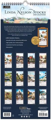 Lang Companies, Linda Nelson Stocks 2026 Vertical Wall Calendar, 8'' X 15.8'', 12-Month Calendar with Stapled Binding in Saudi Arabia
