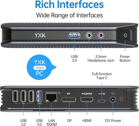 YXK S15 UItra Mini PC for 32GB MicroSD Card Read Speed: up to 100MB/s, Write Speed: up to 30MB/s. Supports up to 20,000 Photos, or 10,000 Songs. These speeds Allow Quick Music, Photo, Video, Document in Saudi Arabia