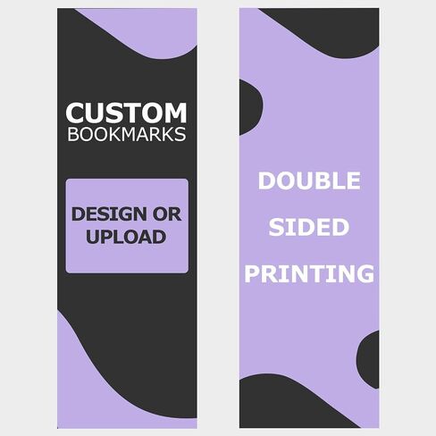 GotPrint Custom Made Bookmarks | 2x6 Upload Photos, Logos, or Text | Glossy Paper Full Color | Personalized Bulk Gifts for Classrooms, Birthdays, and Book Clubs, 100 Qty in Kuwait