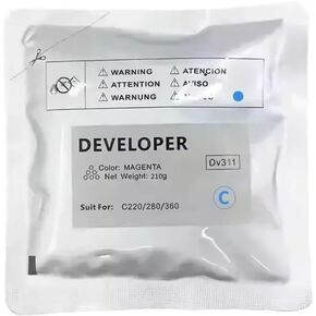 Compatible DV311 Developer Powder for C220 C280 C360 210g Per Bag CMYK Color 1 Piece(1PC-210g Cyan)