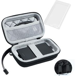 Soft Clear TPU Protective Shell Skin Case Cover for Sony Walkman NW-A300 Series NW-A306 NW-A307 (Clear Black case and Glass) in Kuwait