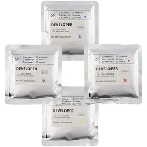 4 Pack Compatible Developer DV311 DV-311 for C220 C280 C360 Developer Unit Powder 210g(4pcs Cyan 210g)