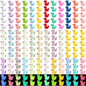 180Pcs Mini Resin Ducks,Tiny Ducks Little Plastic Ducks Small Ducks Miniature Duck Figures for Craft, Home Decorations, Party