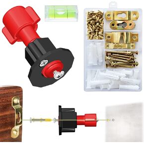 Picture Hanging Kit with Level- Keyhole Marker Tool & Picture Frame Marking Tool, Hang and Level Picture Hanging Tool
