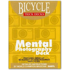 Murphy's Magic Mental Photo Deck Deck Bicycle (Blue) - Trick