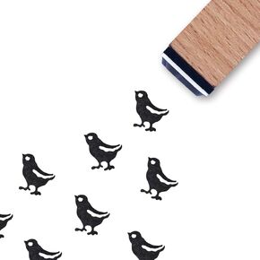 Chick Chicken Rubber Stamp, 3/5 Inch Small Mini Stamp for Scrapbooking Card Making Planner