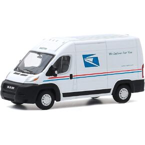Greenlight 53010-F Route Runners Series 1-2019 Ram ProMaster 2500 Cargo High Roof Postal Service 1/64 Scale