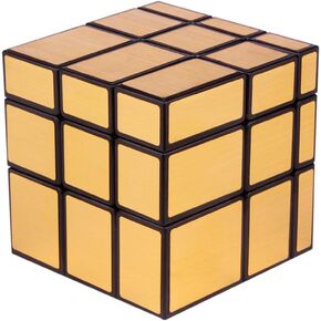 CuberSpeed Qiyi 3x3 Mirror Golden Magic Cube Mirror 3x3x3 Cube 3x3 Gold