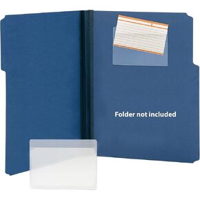 Smead 68153 Self-Adhesive Poly Pockets Top Load 5-5/16 x 3-5/8 Clear 100/Box