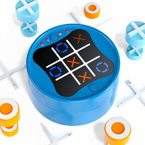 Tic Tac Toe Bolt Game, Electronic 3-in-1 Handheld Games Console for Kids Memory Growth, Portable Travel Games, Board Games for Kids and Adults, Christmas Birthday Gifts for Ages 3+