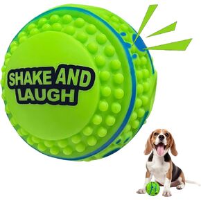 Dog Toys Ball, Interactive Dog Ball, Shaking with Gibbering Sound, for Training & Herding, L, 3.94 in (10 cm)