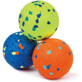 Indestructible Dog Balls for Aggressive Chewers, E-TPU Durable Fetch Balls for Small Medium Dogs, Outdoor Indoor, Pool Play, Doggie Water Toys, Puppy Birthday Gifts (Small, 3 Pack)