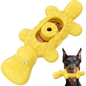 DELOMO Dog Toys for Aggressive Chewers: Tough Upgraded Bully Stick Holder - Indestructible Super Chewers Dog Toys for Large,Medium,Small Breeds