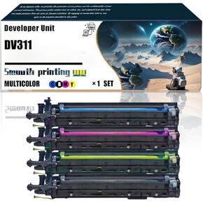 Replacement Parts Developer Unit DV311 Compatible with Konica Minolta bizhub C220 bizhub C280 bizhub C360 Printers, Contains Chip and Clear Printing (1 Pack Black)