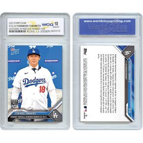 2023 Topps الرسمية الآن Yoshinobu Yamamoto Rookie Los Angeles Dodgers Card #OS25 - Gem -Mint 10 متدرج 10