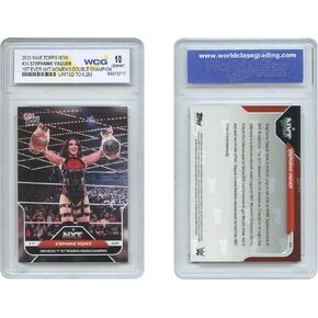 2025 WWE Topps Stephanie Vaquer 1st NXT Women Champ Card #34 - Gem Gem Mint 10