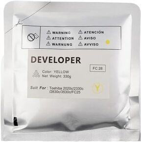 Compatible Developer Powder T-FC25 FC25 FC28 for 2040C 2540C 3040C 3540C 4540C Toner with 2830C 3530C 2020C 2330C Carrier(1 x 330g Black)