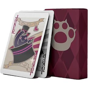 Lyney/Lynette Magic Cards 55 Cards/Set Poker Game Genshin Impact Fontaine Lyney Cosplay Props Accessories Poker Lyney for Halloween