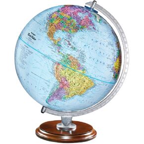Gulf of America Student Globe - Educational Classic World globe, Blue Ocean, Raised Relief feature, made in USA, 12"/30cm diameter
