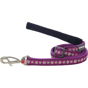 Red Dingo L6-DC-PU-15 Pet Leash, 15mm, Daisy Chain Purple