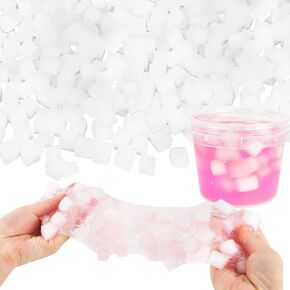 2000 Pcs Jelly Cubes White Jelly Cubes Bulk Jelly Cubes Charms Accessories Stuff Toys for DIY Art Crafts Birthday Party Favors