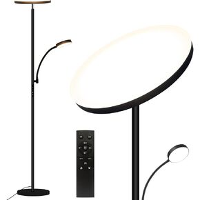 Floor Lamps for Living Room,30W Super Bright LED Floor Lamp with Remote, 69" Tall Standing Lamp with Stepless Dimmable, Modern Torchiere Reading Lamp for Bedroom, Office