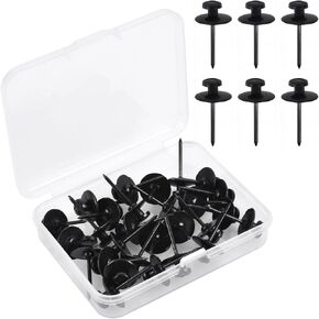 60Pcs Double Headed Picture Hanging Nails,Wall Hangers Without Nails, Thumb Tacks for Wall, Renter Friendly Decor Push Pins for Tapestry Frame Art Picture,Wall Pins for Hanging, Wall Nails for Hanging