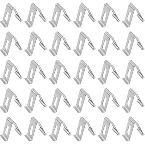 V Shape Spring Buckle Photo Frame Hardware Accessories Photo Frame Hardware Backing Clip Photo Frame Accessories Bow Shape Spring Photo Frame Metal Spring Rotary Clip Hook 30pcs