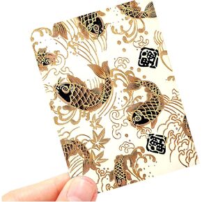 Koi of Dawn Custom Art Card Sleeve (Pack of 100) for MTG Magic FaB EDH Commander FaB PTCG TCG Standard Size Sleeves Kimono Sleeve